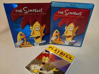The Simpsons : Season 17 (blu - Ray Disc,  2014,  3 - Disc Set) Rare With Slipcover