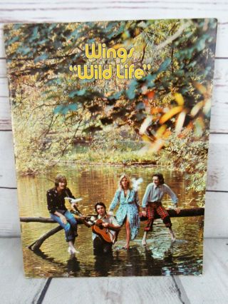 Wings Wild Life Songbook Paul & Linda Mccartney Vintage Rare Song Book 1971