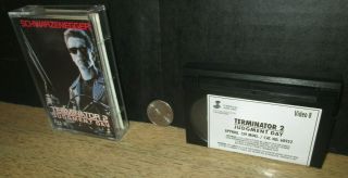 Rare Vtg 1991 Terminator 2 Judgement Day 8 - Mm Video Tape Arnold Schwarzenegger