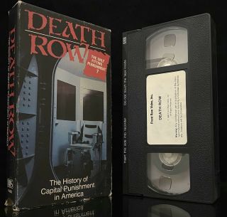 Death Row 1988 Documentary Vhs Charles Manson Richard Speck John Spinkelink Rare