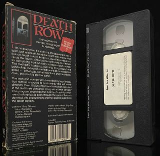 Death Row 1988 Documentary VHS Charles Manson Richard Speck John Spinkelink RARE 2