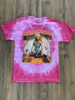 Britney Spears 2009 Tour Shirt Medium Band Tee Vintage Tour Rare Tie Dye