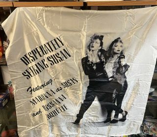 Madonna.  Desperately Seeking Susan.  Banner.  Promo Rare.