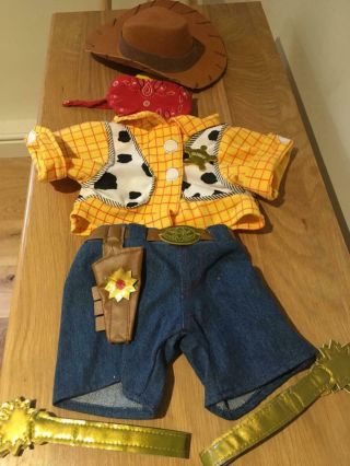 Build A Bear Factory Rare & Htf Disney Woody Costume From Toy Story