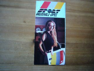 Irmscher Vauxhall Opel Sport Merchandise Folder Brochure,  C1988,  Rare