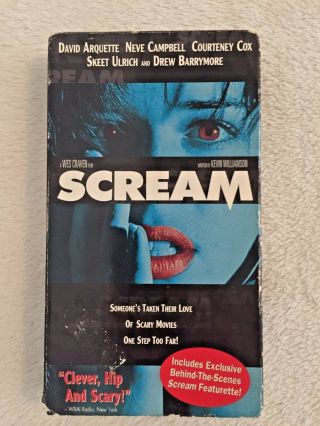 Scream (vhs,  1997) Neve Campbell Rare Cover