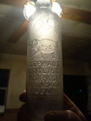 Rare Tombstone Slug Elephant Hutch Bottle Birmingham Alabama Ala Al