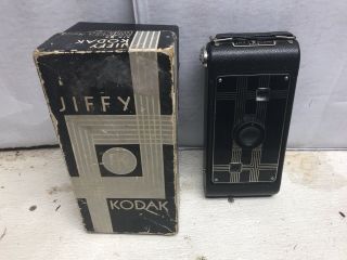Jiffy Kodak Six 16 Series Ii Camera With Box Antique Art Deco Rare