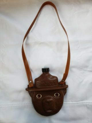 Vintage Rare Collectible Smokey The Bear Forest Park Camping Canteen