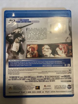 The Texas Chainsaw Massacre 2 Blu - ray 80 ' s Horror Dennis Hopper HTF RARE OOP 2