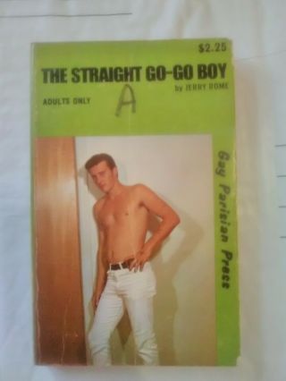 Rare The Straight Go - Go Boy Jerry Rome 1970 Gay Adult Erotica Sleaze Pulp