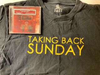 Rare Taking Back Sunday Louder Now 4 - 25 - 06 Promo Lg T - Shirt W/louder Now Cd/dvd