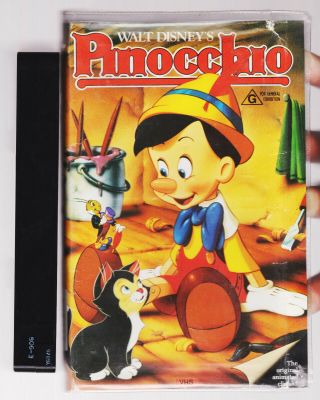 Rare Vhs Video Tape Vintage Walt Disney Pinocchio Vhs Cassette - Black Diamond