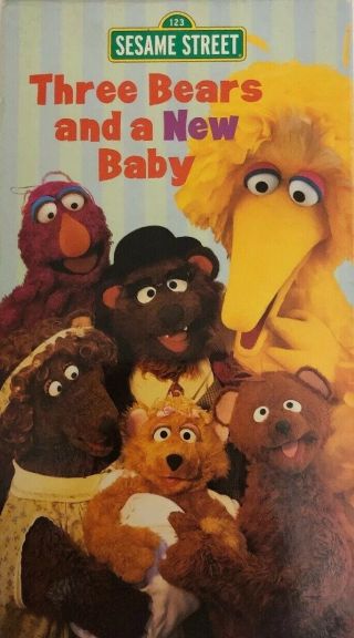 Sesame Street - Three Bears And A Baby (vhs,  2003) - Collectible Rare Vint