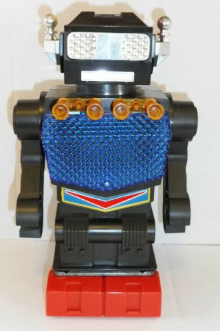Rare 1960 Robot Galaxy Warrior Space Battery Operated Tin Toy Plastic Star Wars