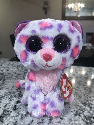 Rare Ty Beanie Boo Serena The Leopard 6” Justice Exclusive With Tags