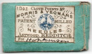 Rare Hopkinson Antique Sewing - Machine Needles – 1880s