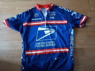 Rare 2004 Team Us Postal Service Nike Cycling Jersey Lance Armstrong