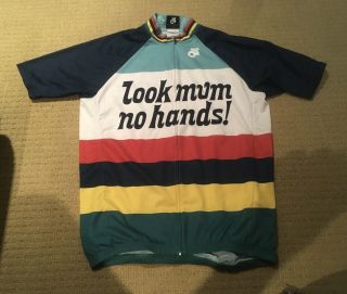Men’s Champion - Sys/look Mum No Hands Bike Cycle Jersey - Large Rare
