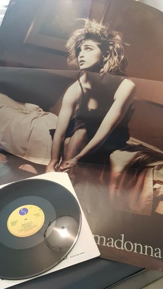 Madonna Rare Dress You Up 12 " Poster Bag Single B/w I Know Like A Virgin Madam X
