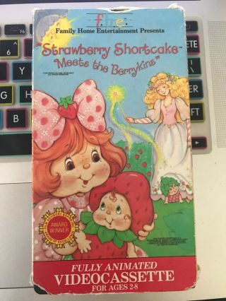 Strawberry Shortcake - Meets The Berrykins (vhs,  1992) Rare
