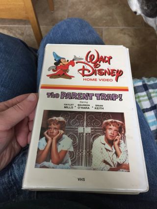 Walt Disney’s “the Parent Trap” Vhs Tape (rare “neon Mickey” Edition)