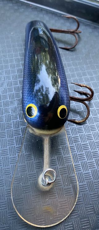 Vintage Bagley 5” Smoo Musky Bass Salmon Rare Fishing Lure