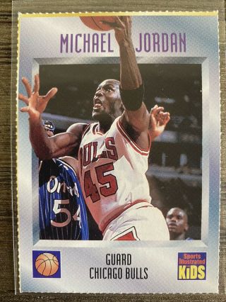 Michael Jordan Sports Illustrated Kids Card 374.  (rare)