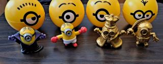 A - Rare Mcdonalds Happy Meal Toy 2019 Minions The Rise Of Gru 7 Gold & More