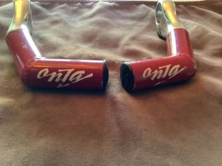 Red Onza Stoogie Bar Ends Retro Vintage Rare Gt Ritchey Xtr