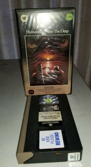 Humanoids From The Deep,  Vhs With Clamshell Case,  1984 Warner Home Video,  Rare