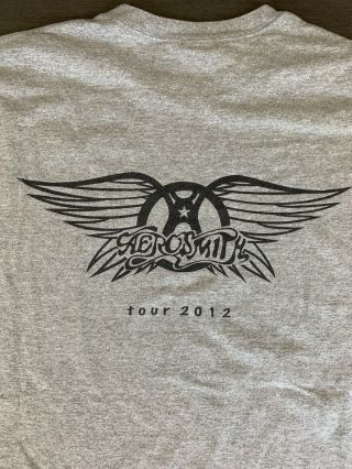 Aerosmith - 2012 Tour - Rare Crew Xl T - Shirt - Upstaging Inc Chicago