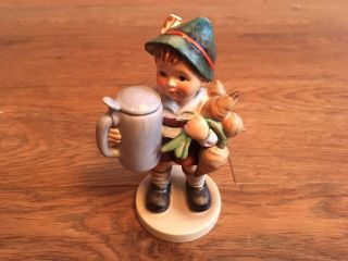 129c - Goebel Hummel Figurine 87 For Father 5.  75 " Tall Rare Stein West Germany