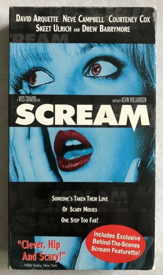 Scream Drew Barrymore Cover Rare & Oop Horror Movie Dimension Video Vhs