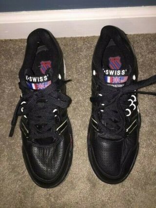 Men’s K - Swiss Si - 18 International Heritage Rare Shoes Black Men 