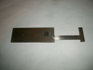 Rare Vintage Brown & Sharpe 3 - Inch Steel Pocket Slide Caliper Rule Made In Usa
