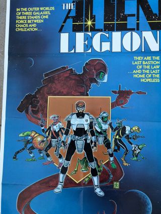 Alien Legion Epic Comics 1985 Marvel Poster Cirocco Austin Art Vintage Rare 3