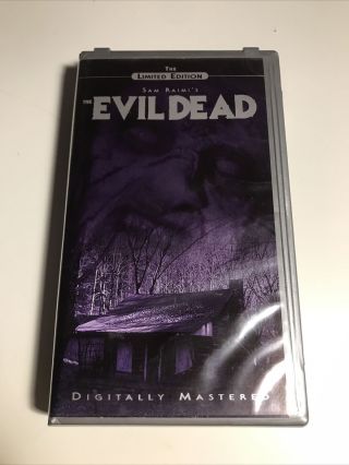 The Evil Dead Limited Edition Vhs Numbered And Very Rare Fast