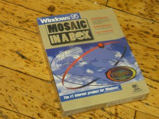 Mosaic In A Box 2.  0 For Windows 95 Vintage 3.  5 " Discs 1995