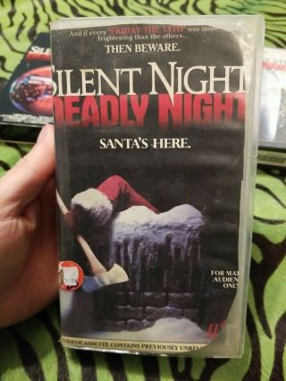 Silent Night Deadly Night Set 1 - 4 VHS Rare Vintage Christmas Horror Slasher IVE 2