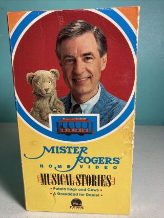 Mr Rogers Musical Stories Vhs Tape Rare Home Video Mister 1988 59 Minutes Kids