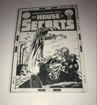House Of Secrets Ghost Terror Horror Dc Comics Cover Production Art Acetate Rare