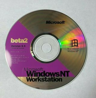 EXTREMELY RARE: Microsoft Windows NT Workstation Version 4.  0 Beta 2 CD 3
