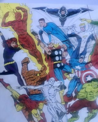 Jim Steranko FOOM membership poster 1970s vintage rare Marvel Comics 3