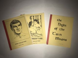Star Trek Fanzines (3) " Ntm Collected” 1 - 2 “the Night Of The Twin Moons” Rare