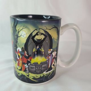Walt Disney World Villains Ceramic Coffee Cup 12 Oz Mug - Rare Disneyland Cup