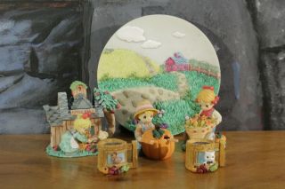 Vintage Precious Moments Country Lane Mini Tea Set 1997 Enesco Complete Rare