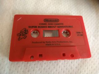 Vintage Nintendo Comic And Cassette Mario Bros Adventures (1991) Rare