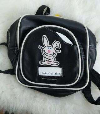 Jim Benton Happy Bunny Backpack Bag Purse Rare