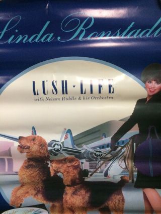 Linda Ronstadt 1984 Lush Life Rare Promotional Poster Nelson Riddle